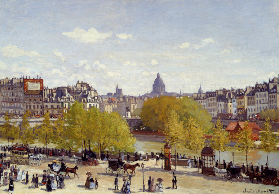 Wharf of Louvre, Paris by Claude Monet