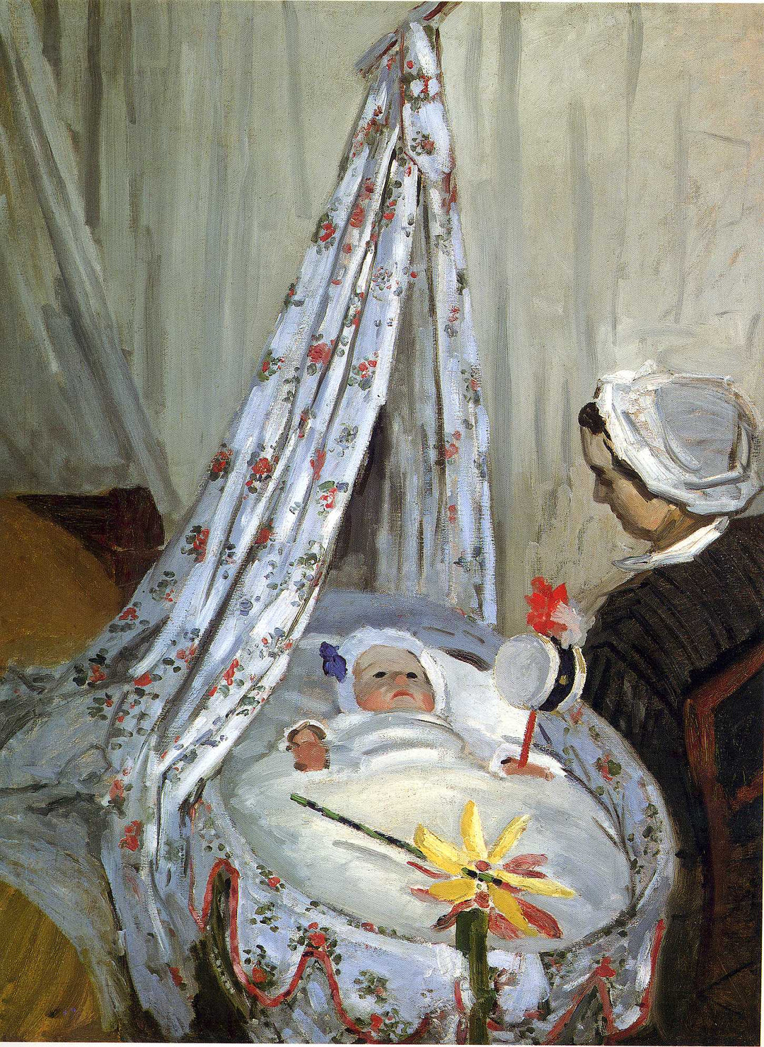 Jean Monet in the Craddle by Claude Monet 