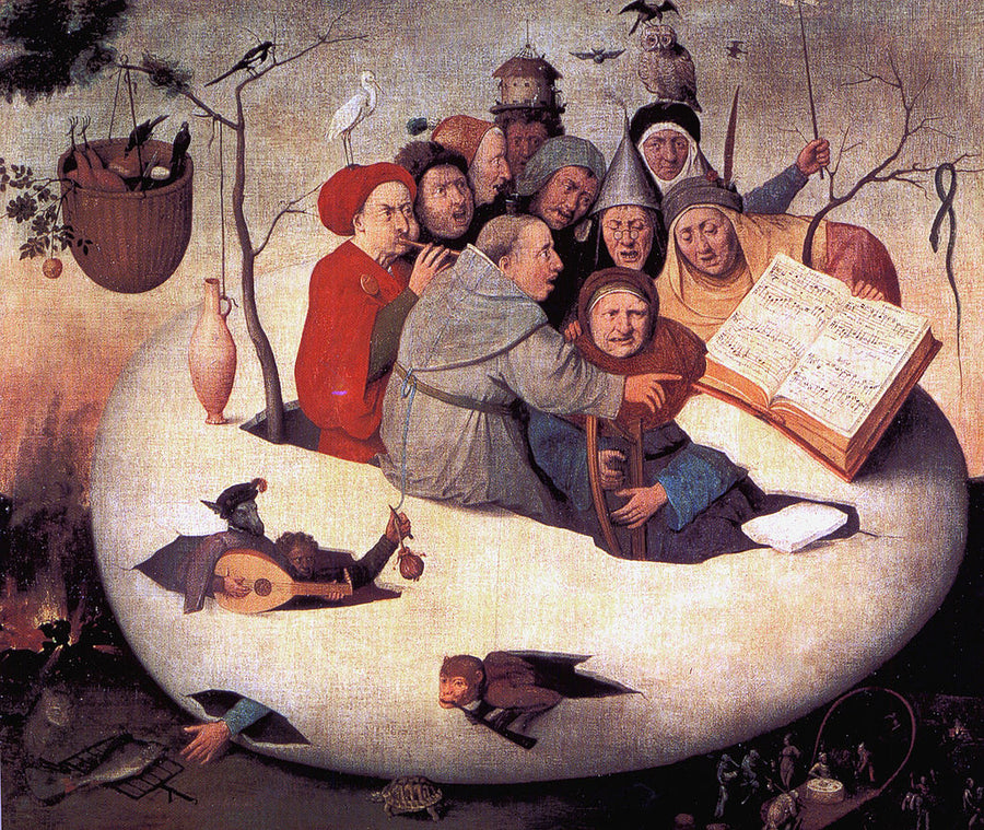 Concert in the Egg by Hieronymus Bosch I Blue Surf Art