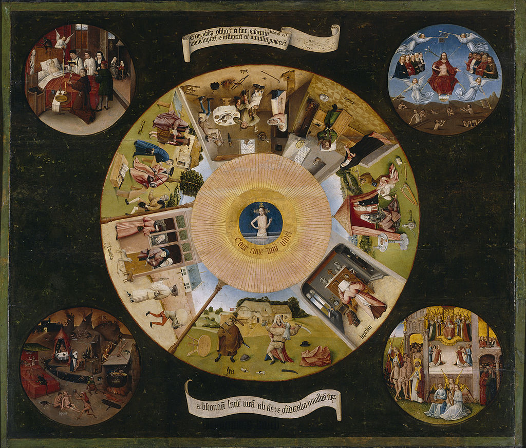 The Seven Deadly Sins and the Four Last Things by Hieronymus Bosch I Blue Surf Art