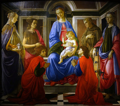 Sant'Ambrogio Altarpiece by Sandro Botticelli I Blue Surf Art