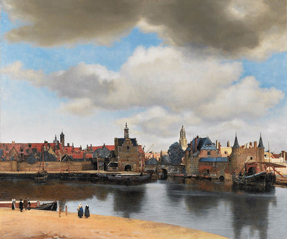 View of Delft by Johannes Vermeer Reproduction Painting by Blue Surf Art