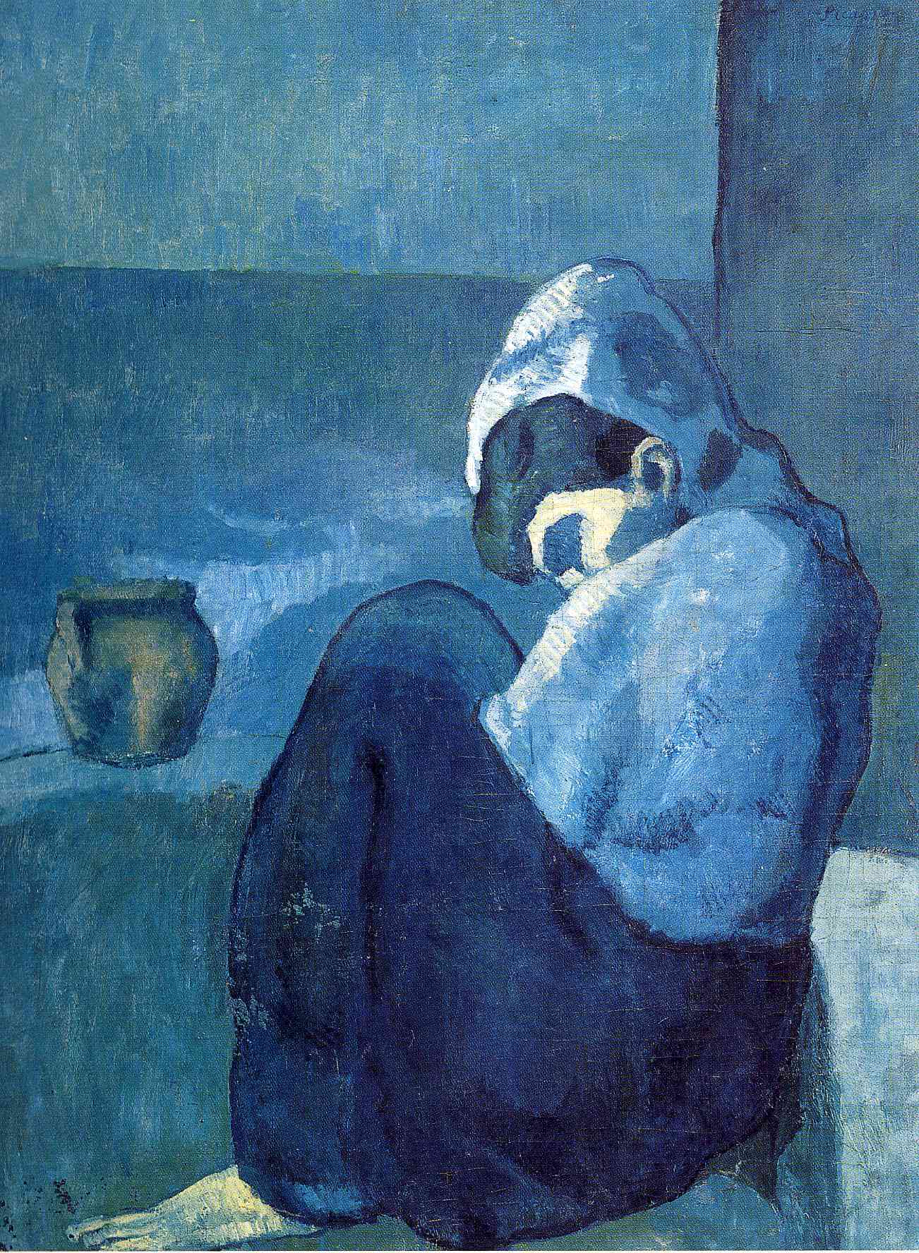 Crouching woman by Pablo Picasso. Claude Monet artworks, monet canvas art, monet oil painting, monet reproduction for sale. Landscape paintings, Monet art decor, monet oil painting on canvas, Blue Surf Art