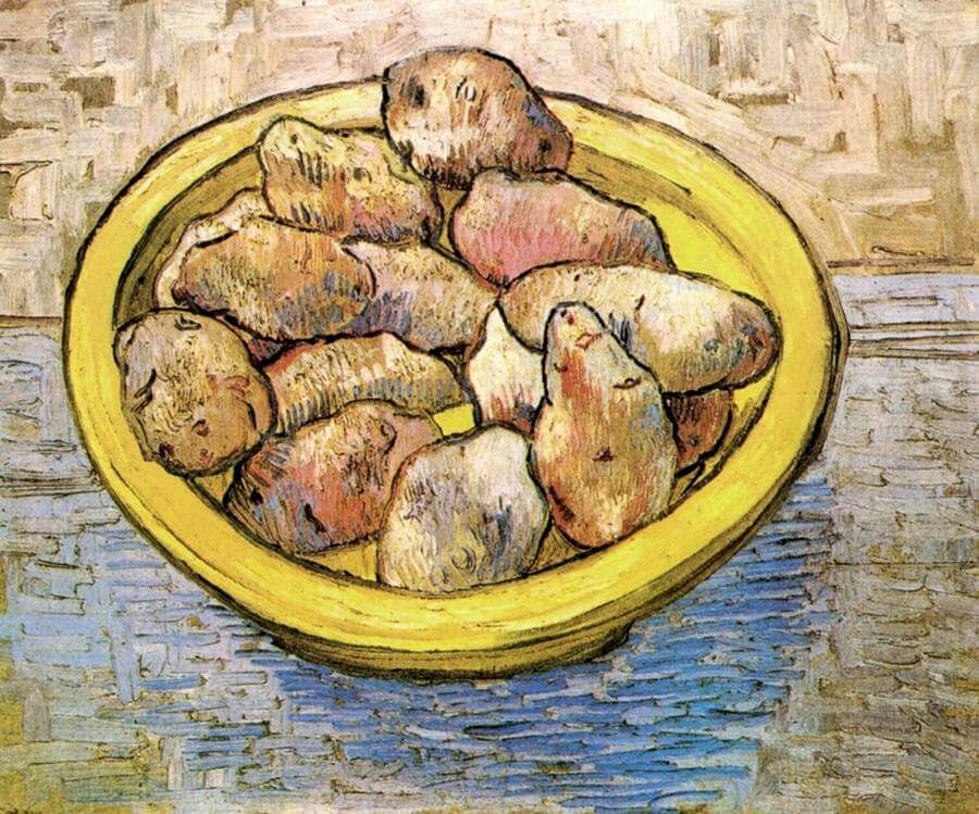 Still Life with Potatoes, 1888 by Van Gogh Reproduction for Sale - Blue Surf Art