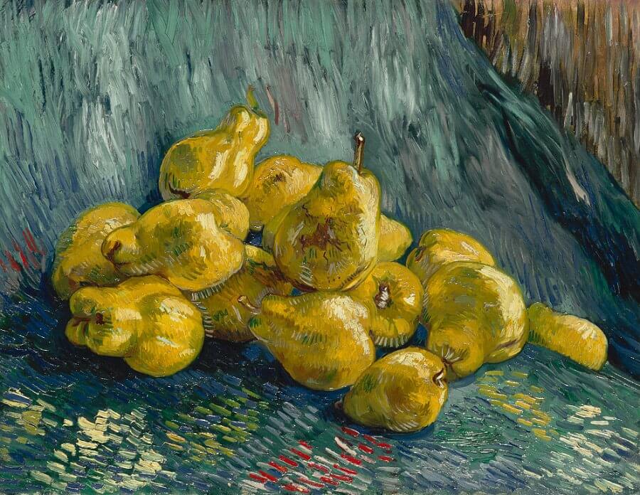 Still Life with Quinces, 1888 by Van Gogh Reproduction for Sale - Blue Surf Art