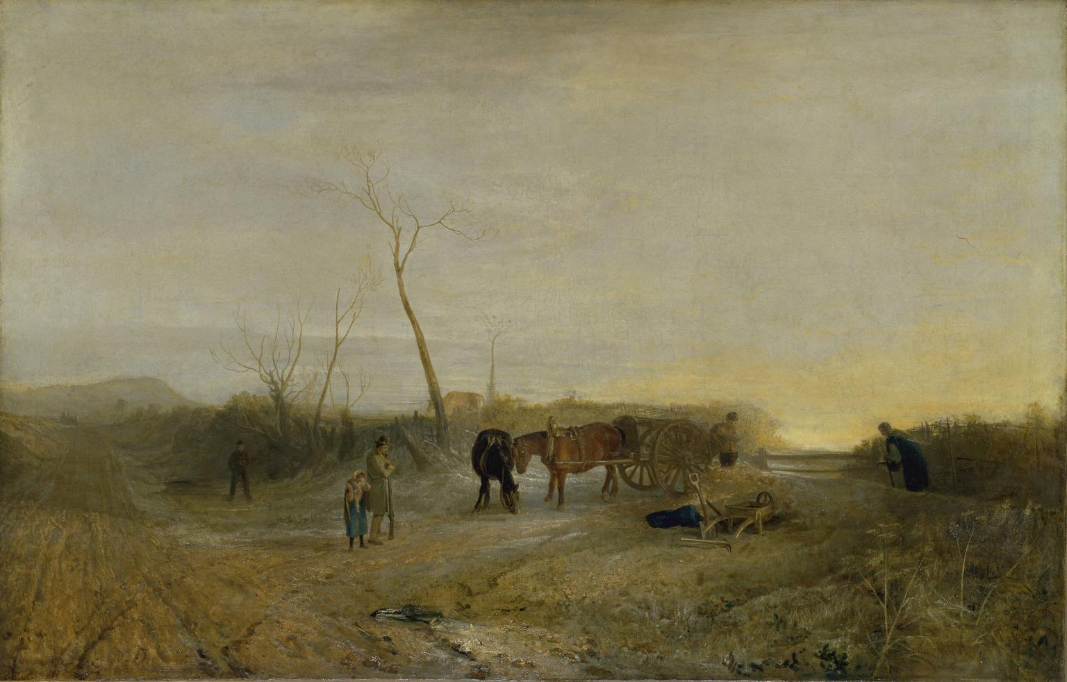 Frosty Morning by J. M. W. Turner. Seascape painting, Turner artworks, Turner canvas art, J. M. W. Turner oil painting, Turner reproduction for sale. Landscape paintings, Turner art decor, Turner oil painting on canvas, Blue Surf Art