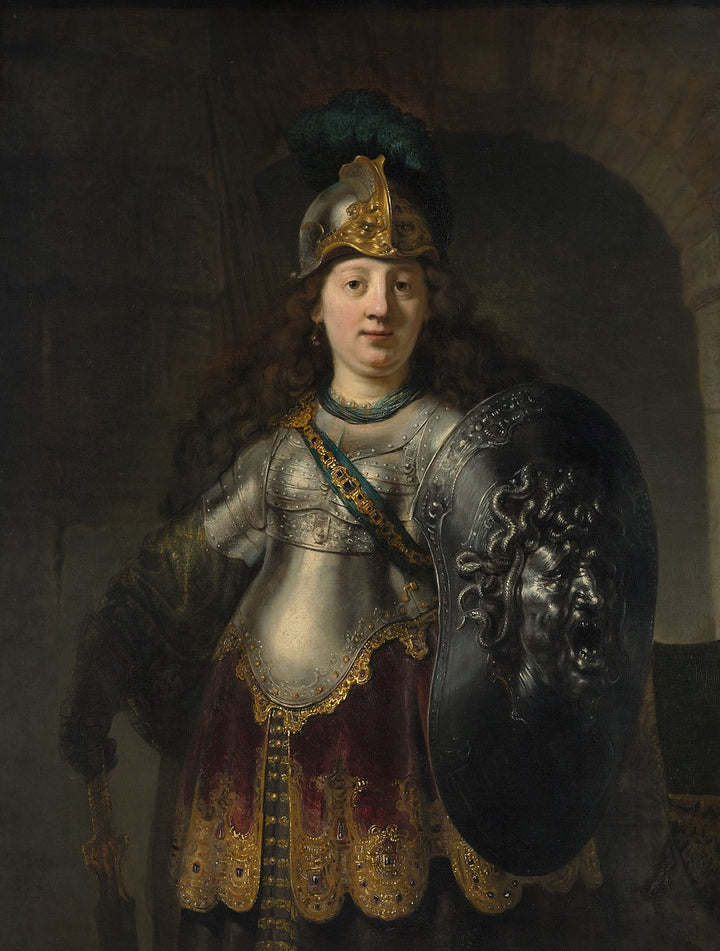 Bellona Painting by Rembrandt Oil on Canvas Reproduction by Blue Surf Art