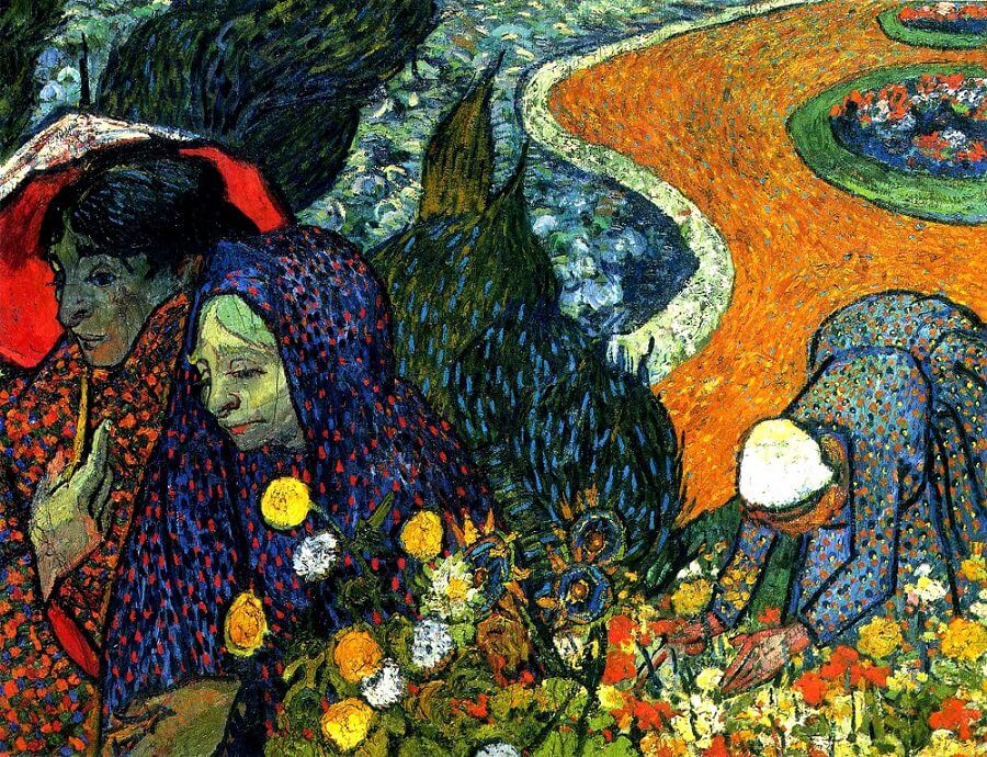 Memory of the Garden in Etten, 1888 by Van Gogh Reproduction for Sale - Blue Surf Art