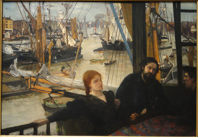 Wapping by James Abbott McNeill Whistler Reproduction Painting by Blue Surf Art