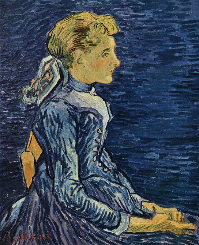 Portrait of Adeline Ravoux, 1890 by Van Gogh Reproduction for Sale - Blue Surf Art
