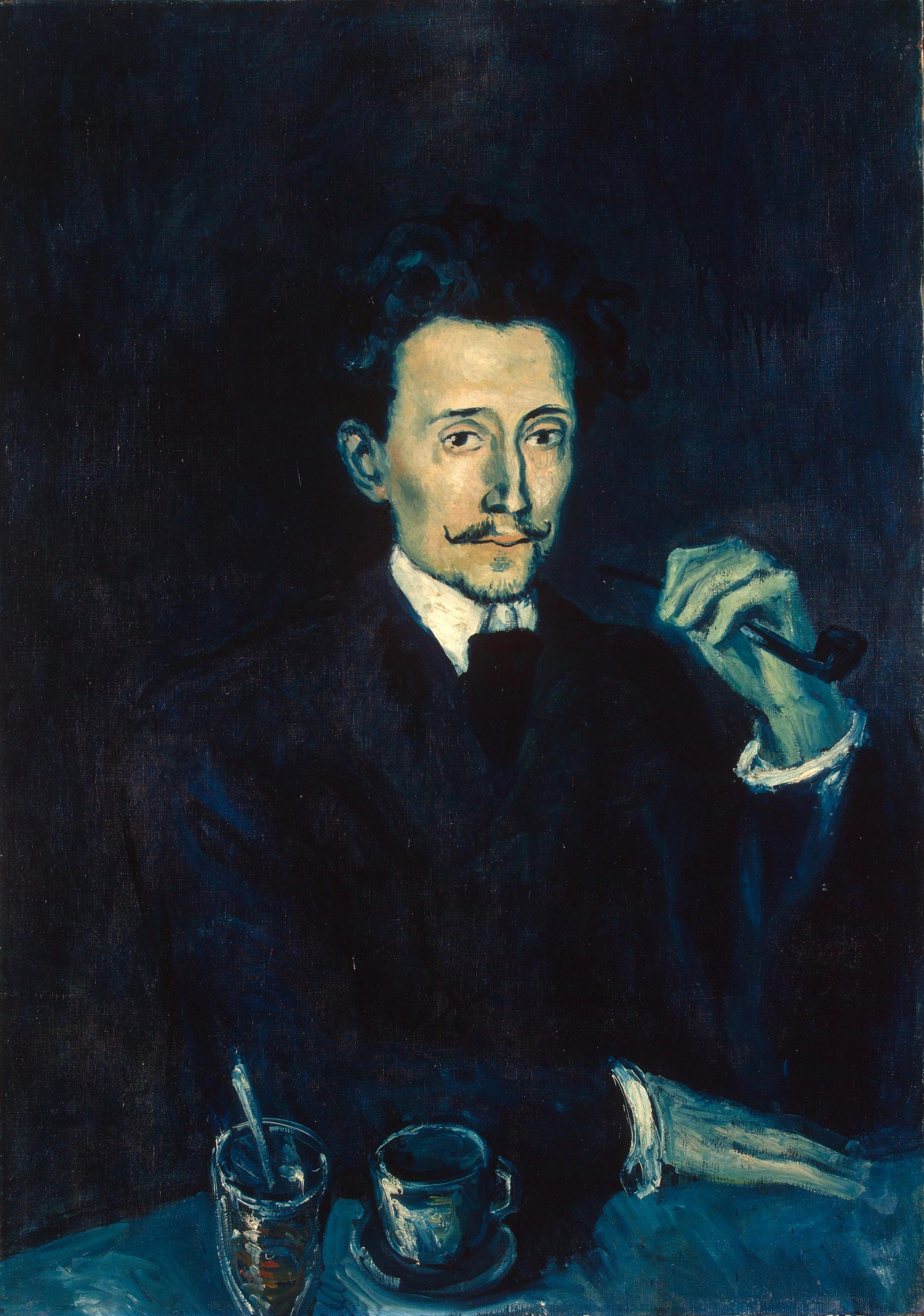 Portrait of a tailor Soler Francisco de Asís Soler by Pablo Picasso. Picasso artworks, Picasso wall art, Picasso canvas art, Picasso reproduction for sale, Picasso oil painting on canvas, Blue Surf Art