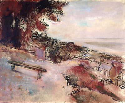 Landscape on the seashore Painting by Edgar Degas Reproduction Oil on Canvas