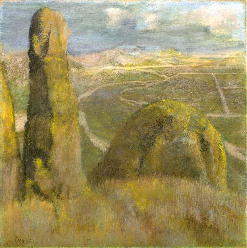 Landscape Painting by Edgar Degas Reproduction Oil on Canvas