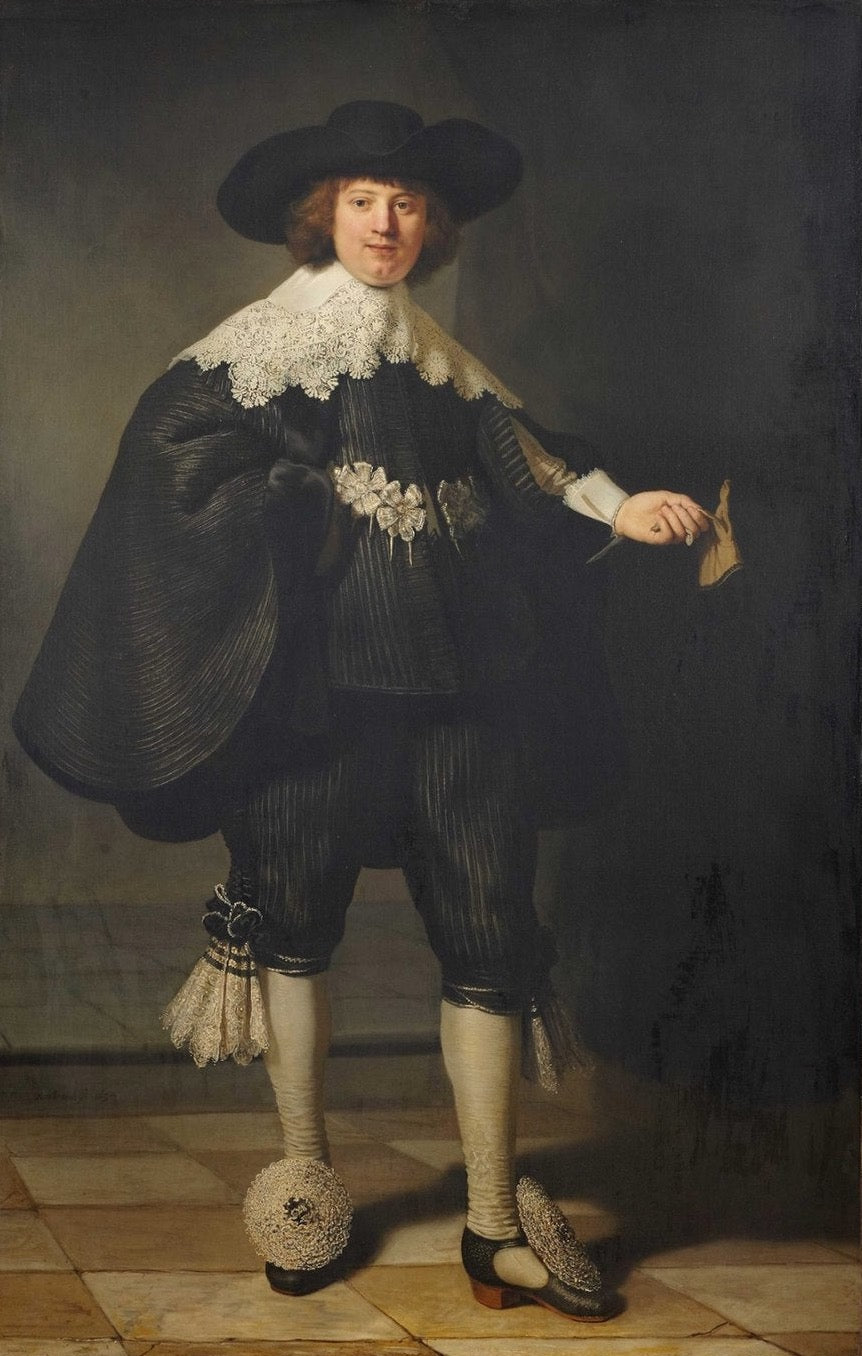 Portrait of Maerten Soolmans Painting by Rembrandt Oil on Canvas Reproduction by Blue Surf Art