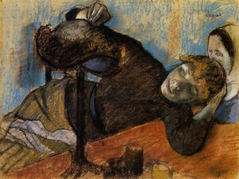 Milliner Painting by Edgar Degas Reproduction Oil on Canvas