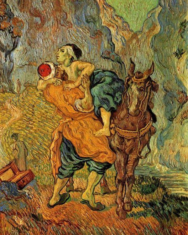 The Good Samaritan, 1890 by Van Gogh Reproduction for Sale - Blue Surf Art