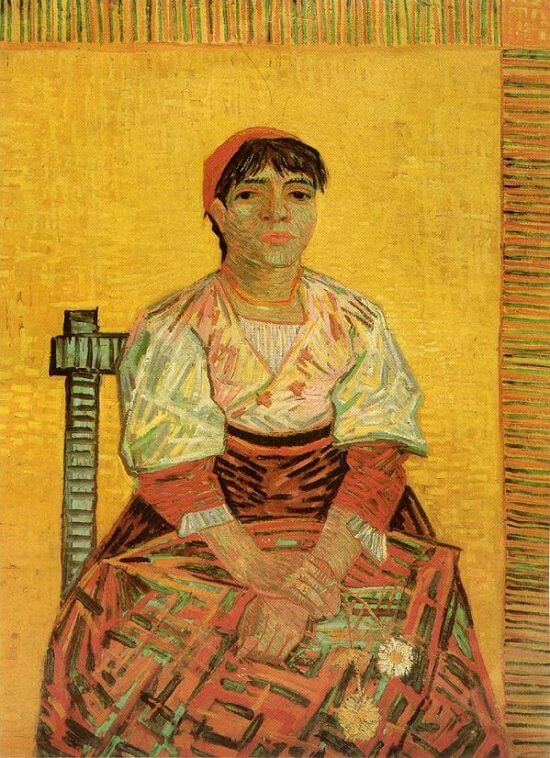 The Italian, 1887 by Van Gogh Reproduction for Sale - Blue Surf Art