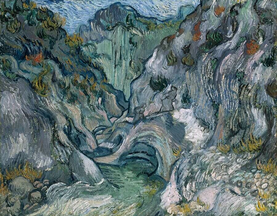 The Ravine, 1889 by Van Gogh Reproduction for Sale - Blue Surf Art