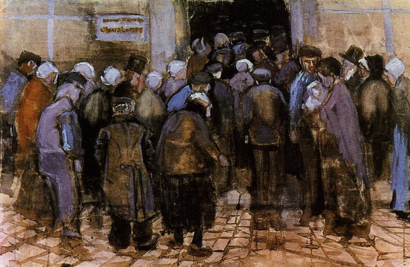 The State Lottery Office, 1882 by Van Gogh Reproduction for Sale - Blue Surf Art