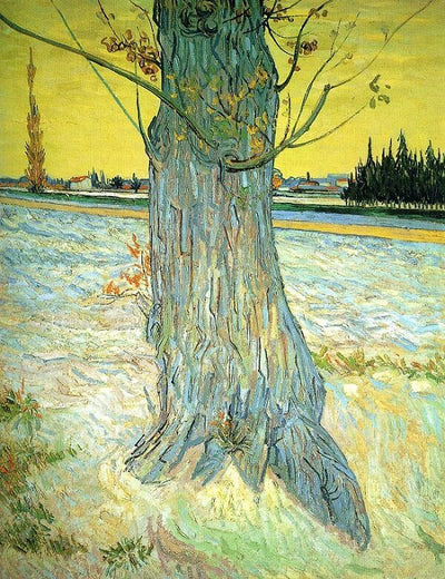Trunk of an Old Yew Tree, 1888 by Van Gogh Reproduction for Sale - Blue Surf Art