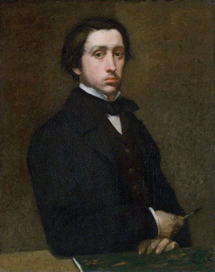 Self Portrait Edgar Degas Painting by Edgar Degas Reproduction Oil on Canvas