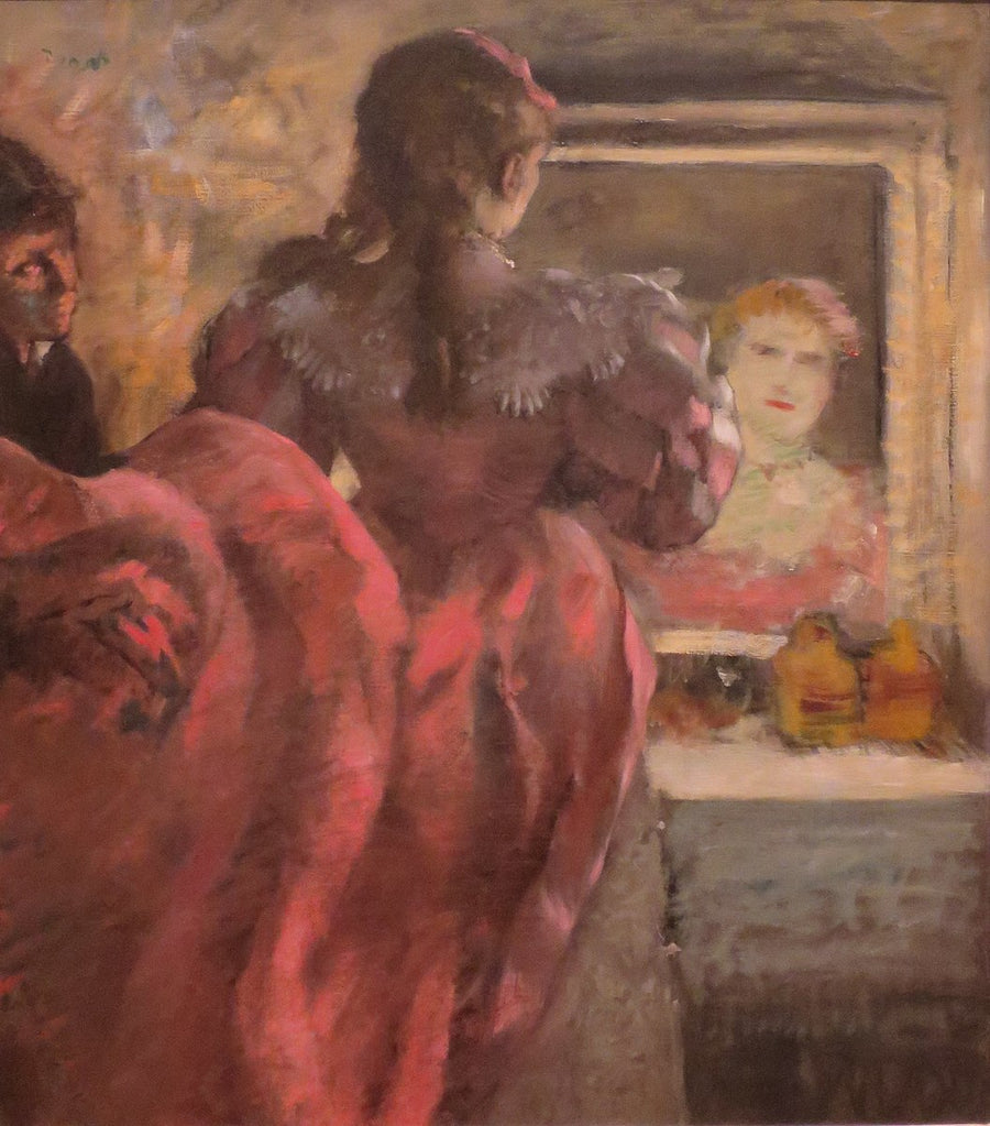 Actress in her Dressing Room Painting by Edgar Degas Reproduction Oil on Canvas