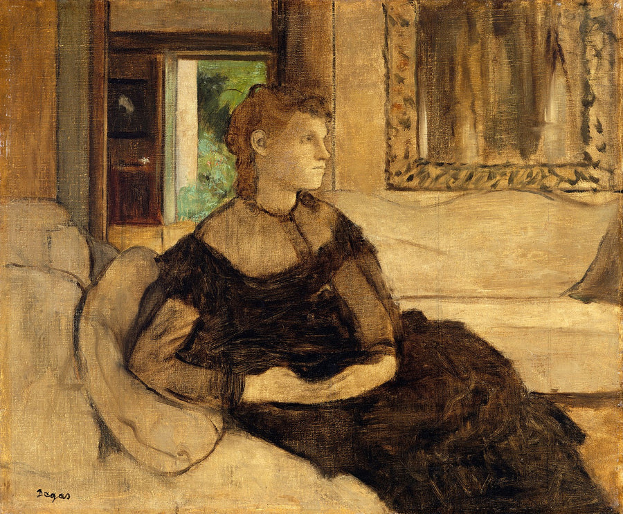 Madame Théodore Gobillard, née Yves Morisot) Painting by Edgar Degas Reproduction Oil on Canvas