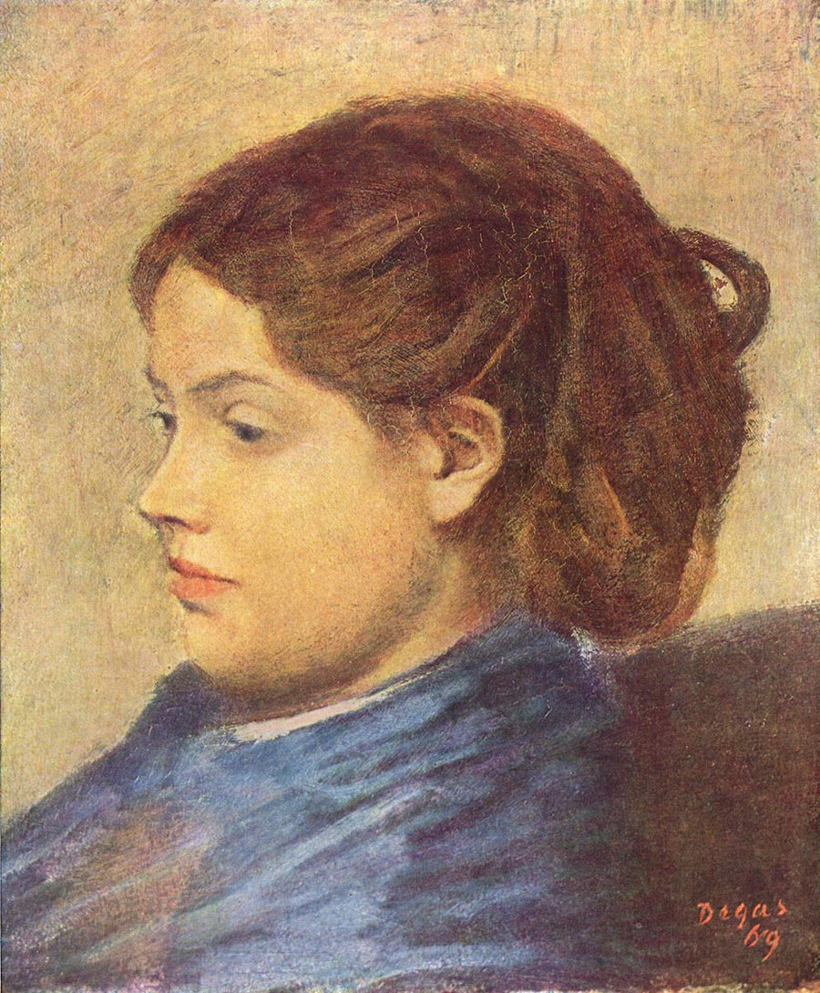 Porträt Mademoiselle Dobigny Painting by Edgar Degas Reproduction Oil on Canvas