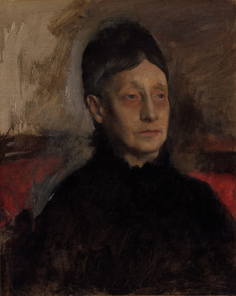 Stefanina Primicile Carafa, Marchioness of Cicerale and Duchess of Montejasi Painting by Edgar Degas Reproduction Oil on Canvas