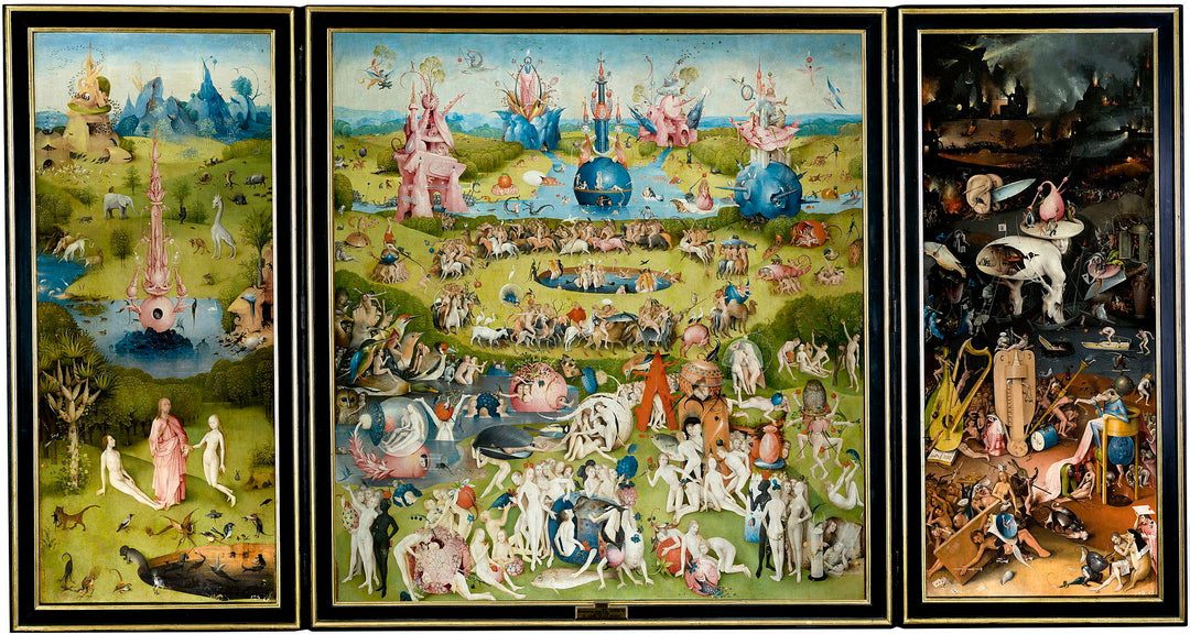 The Garden of Paradise by Hieronymus Bosch I Blue Surf Art