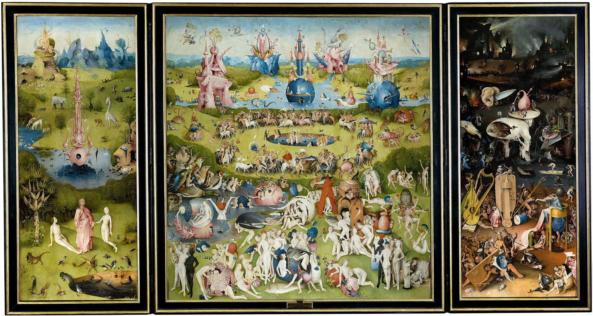 The Garden of Paradise by Hieronymus Bosch I Blue Surf Art