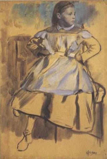 Guilllia Bellelli Painting by Edgar Degas Reproduction Oil on Canvas