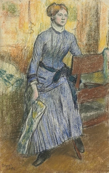 Portrait of Hélène Rouart (Mme Marin) Painting by Edgar Degas Reproduction Oil on Canvas