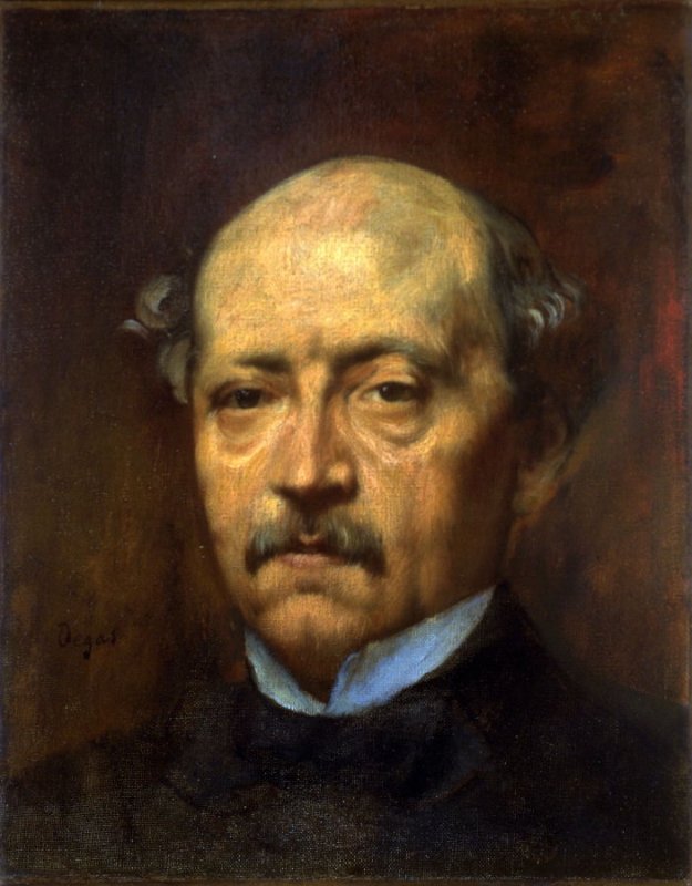 Portrait of a Man 1864 Painting by Edgar Degas Reproduction Oil on Canvas