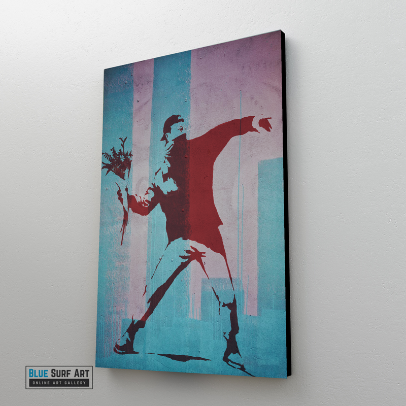 Flower Thrower, Street Art Poster