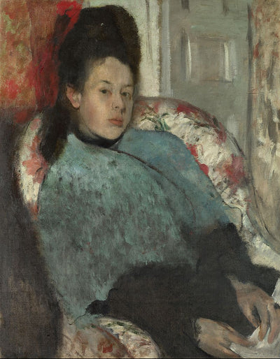 Portrait of Elena Carafa Painting by Edgar Degas Reproduction Oil on Canvas