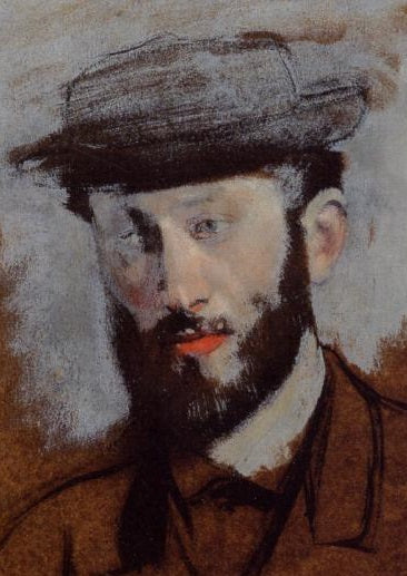 Eugène Manet Painting by Edgar Degas Reproduction Oil on Canvas