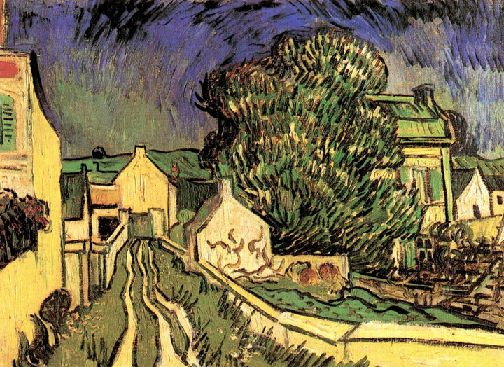 The House of Pere Pilon, 1890 by Vincent van Gogh Reproduction Painting for Sale - Blue Surf Art