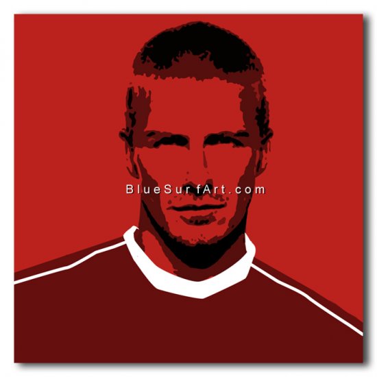 David Beckham Wall Art Original Oil on Canvas 100% Hand Painted Art
