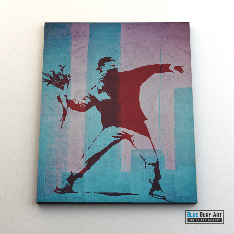 Flower Thrower, Street Art Poster