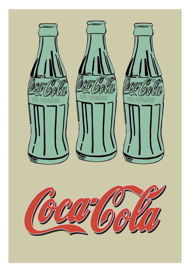 3 Coke Bottles 1962 Oil Painting