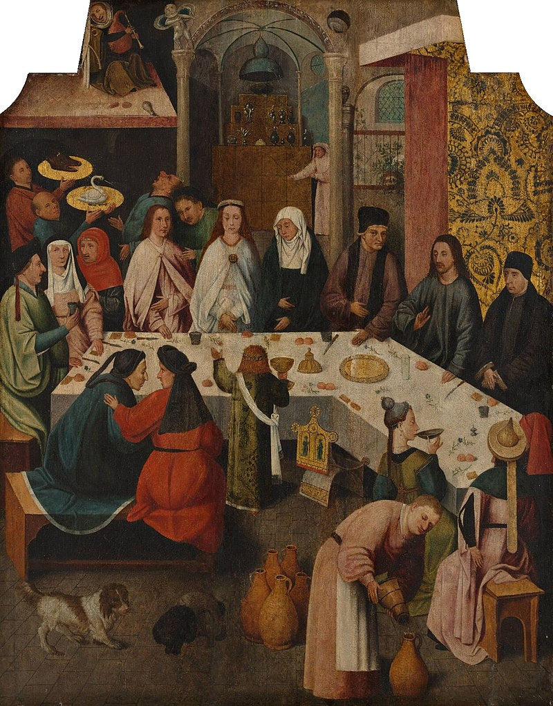 The Marriage Feast at Cana (Bosch) by Hieronymus Bosch I Blue Surf Art
