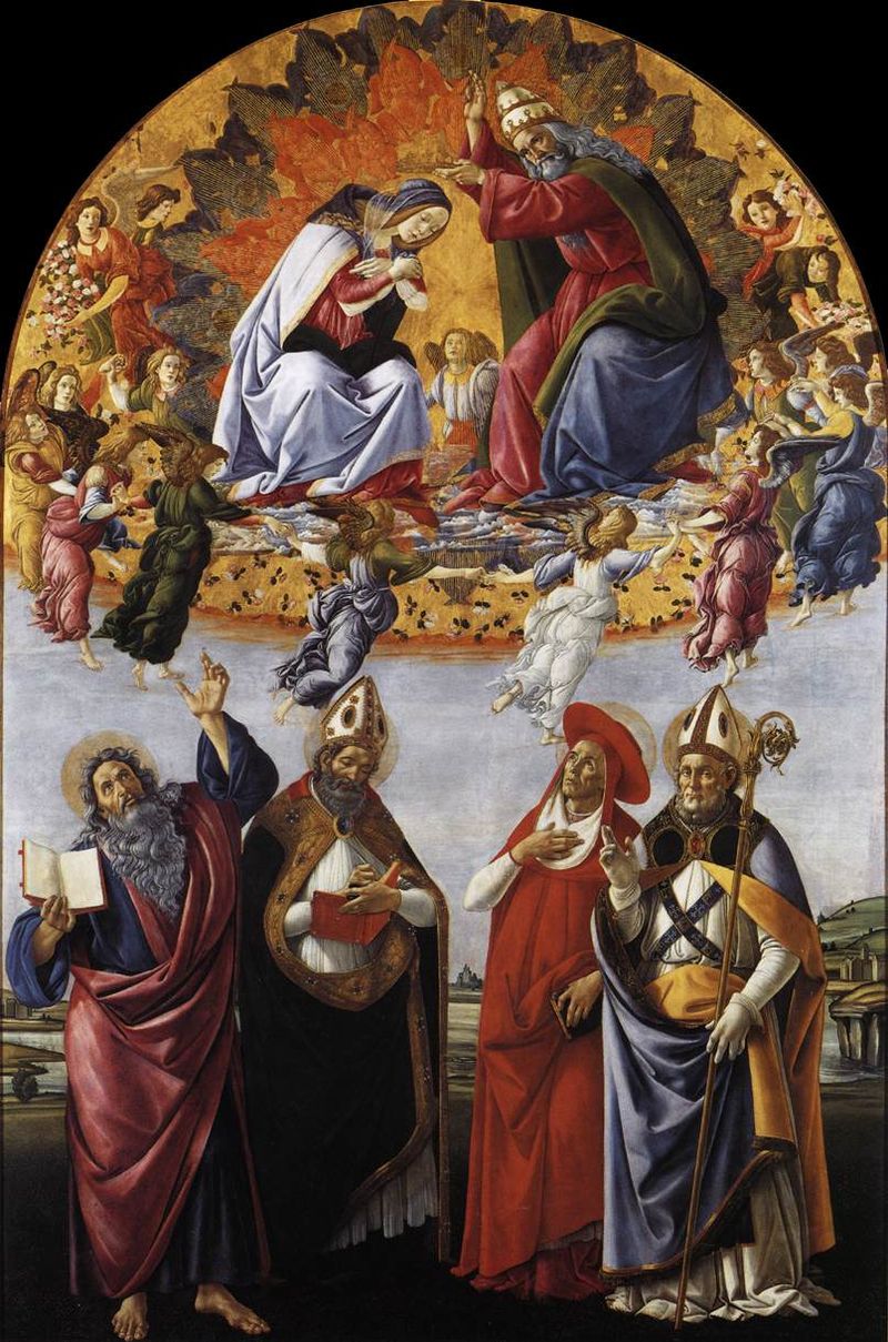 San Marco Altarpiece by Sandro Botticelli I Blue Surf Art