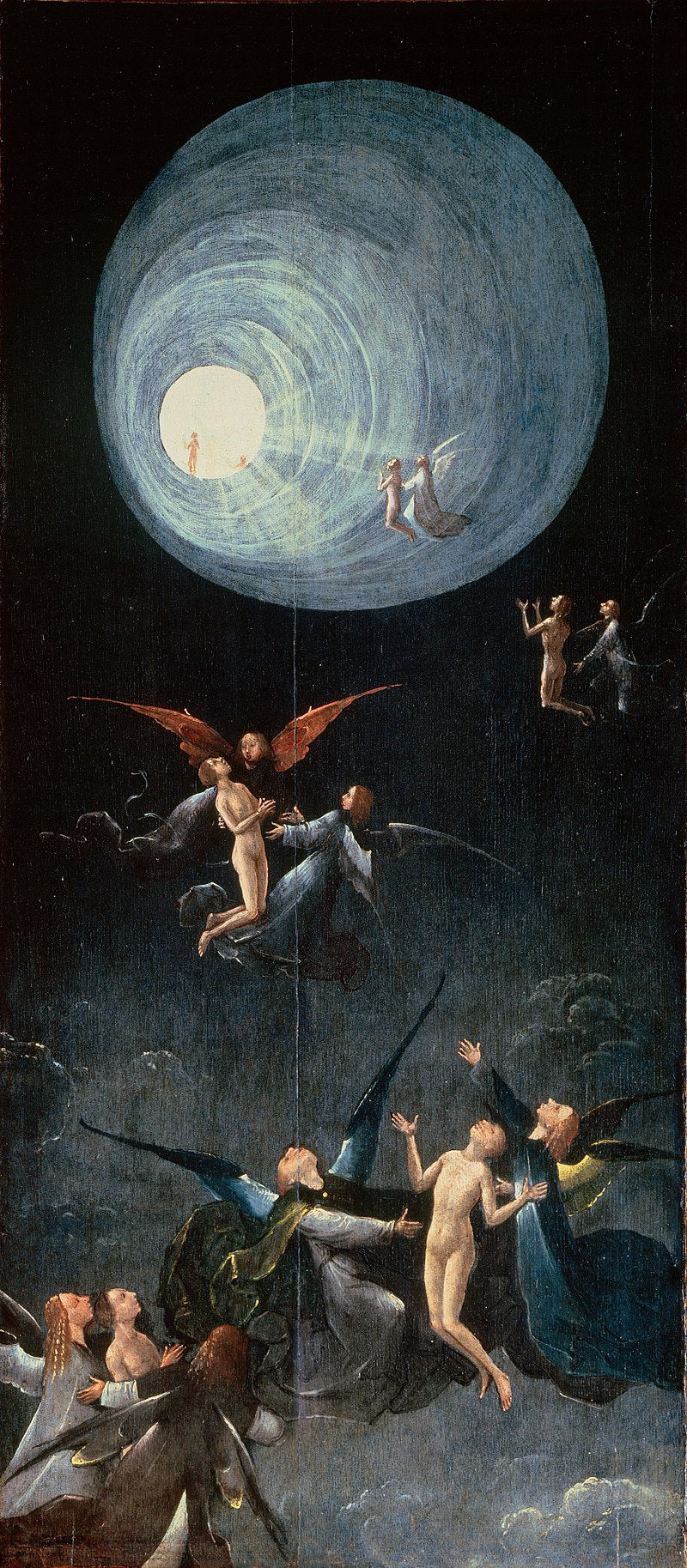 Ascent of the Blessed by Hieronymus Bosch I Blue Surf Art