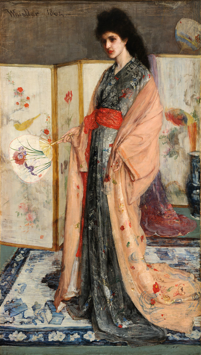 The Princess from the Land of Porcelain by James Abbott McNeill Whistler Reproduction Painting by Blue Surf Art