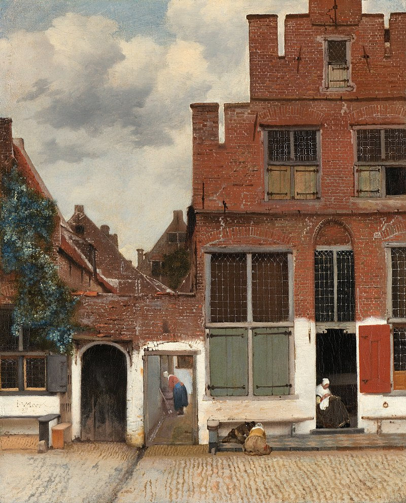 The Little Street by Johannes Vermeer Reproduction Painting by Blue Surf Art