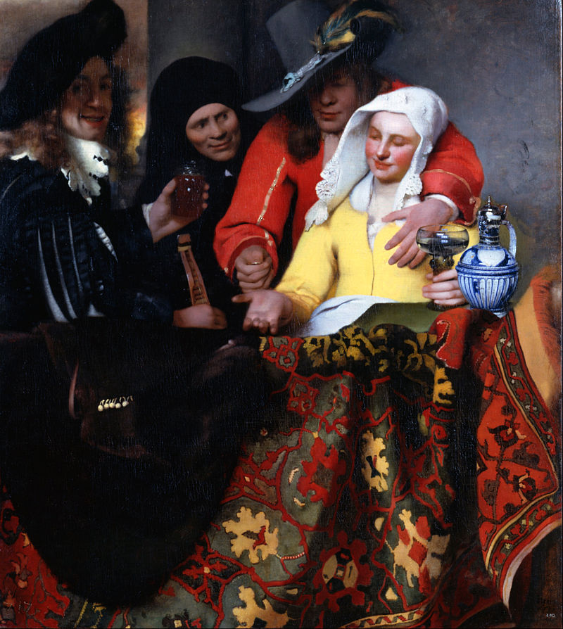 The Procuress by Johannes Vermeer Reproduction Painting by Blue Surf Art