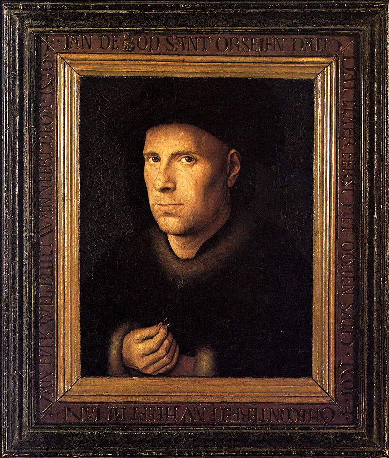Portrait of Jan de Leeuw by Jan Van Eyck Reproduction Painting by Blue Surf Art
