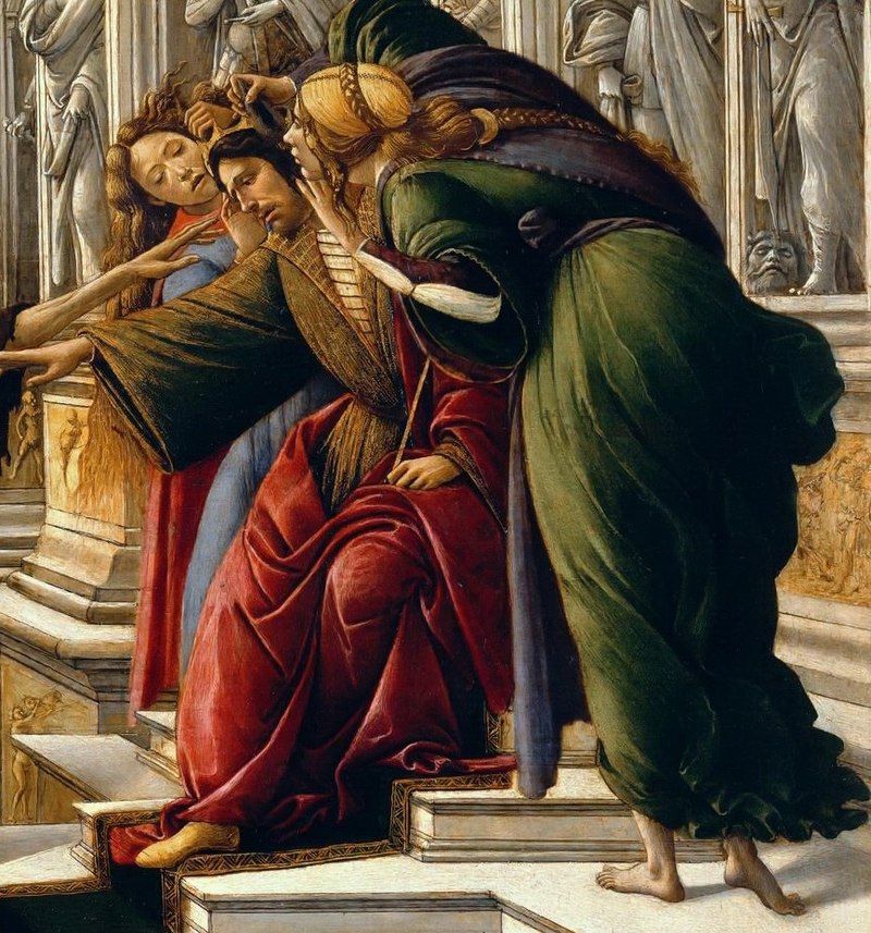 Calumny of Apelles (Botticelli) by Sandro Botticelli I Blue Surf Art