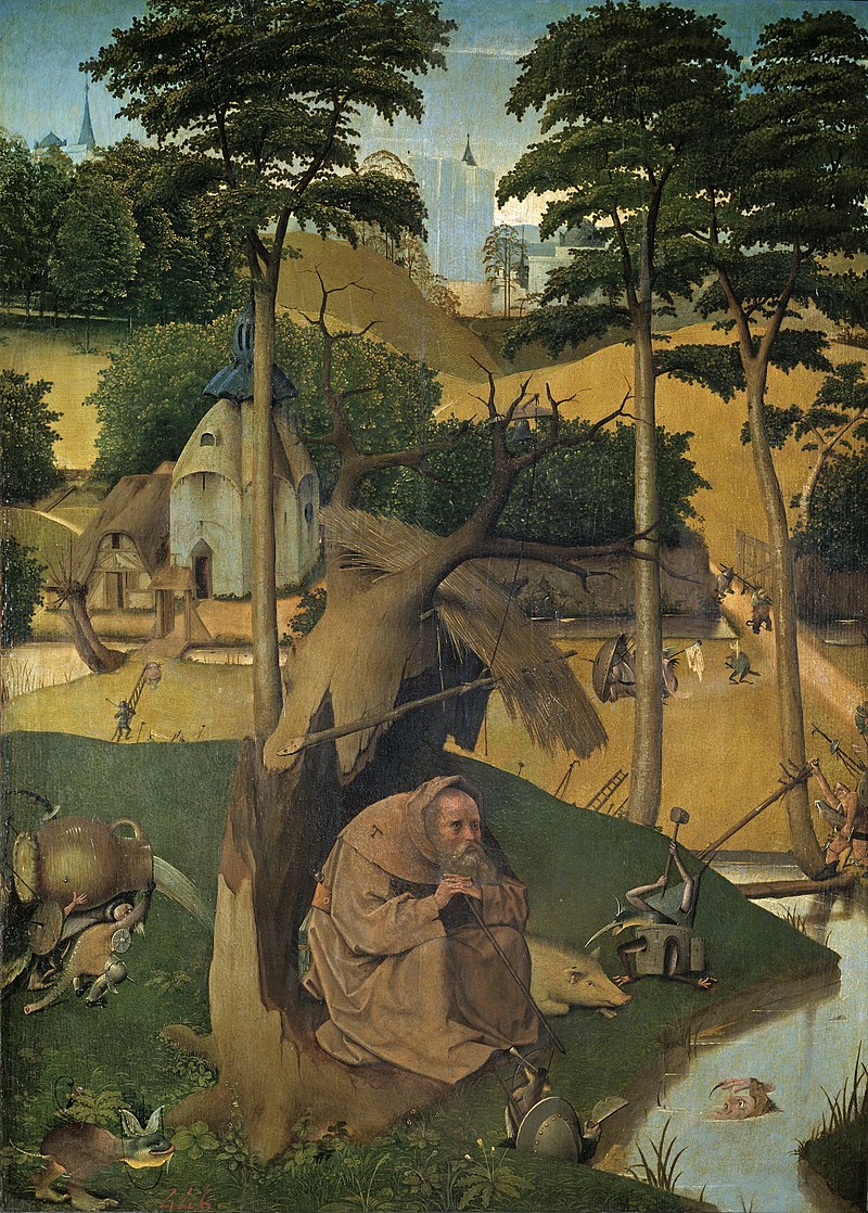 The Temptation of St Anthony by Hieronymus Bosch I Blue Surf Art